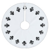 （紋章の）フラ・ダ・リ ブラッシュドポリエステルツリースカート (正面)