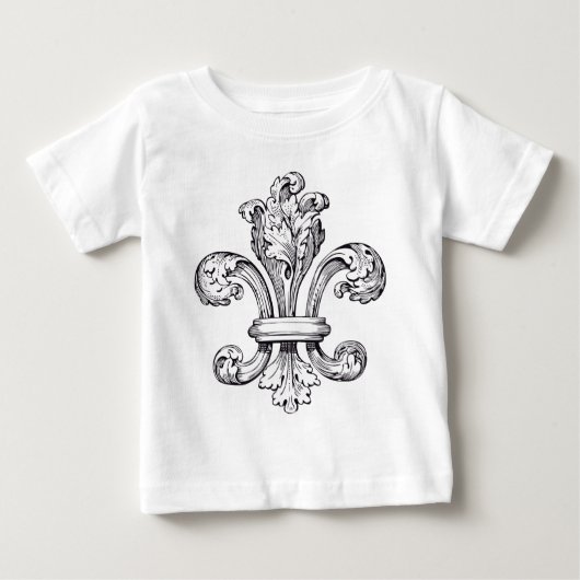 （紋章の）フラ・ダ・リ ベビーTシャツ (正面)