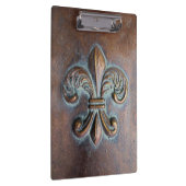 （紋章の）フラ・ダ・リ、印刷される老化させた銅一見 クリップボード (右)