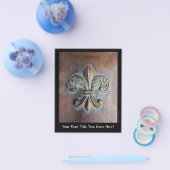 （紋章の）フラ・ダ・リ、古い銅色の印刷 チラシ (シングル)