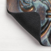 (紋章の)フラ・ダ・リ、古い銅色の印刷 マウスパッド (コーナー)