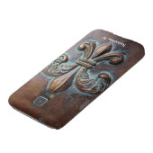 （紋章の）フラ・ダ・リ、古い銅色の印刷 Case-Mate SAMSUNG GALAXYケース (下部)