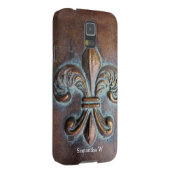 （紋章の）フラ・ダ・リ、古い銅色の印刷 Case-Mate SAMSUNG GALAXYケース (裏面/右)