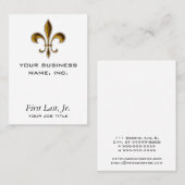 (紋章の)フラ・ダ・リ 名刺 (正面/裏面)