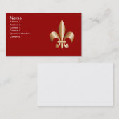 (紋章の)フラ・ダ・リ 名刺 (正面/裏面)