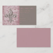 （紋章の）フラ・ダ・リ 名刺 (正面/裏面)