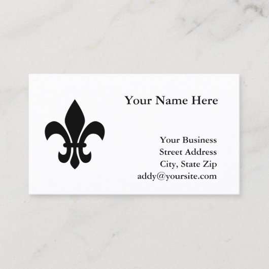 (紋章の)フラ・ダ・リ 名刺 (正面)