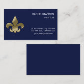 （紋章の）フラ・ダ・リ 名刺 (正面/裏面)