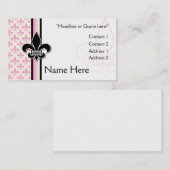 （紋章の）フラ・ダ・リ 名刺 (正面/裏面)