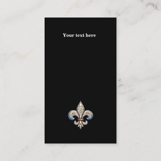 （紋章の）フラ・ダ・リ 名刺 (裏面)