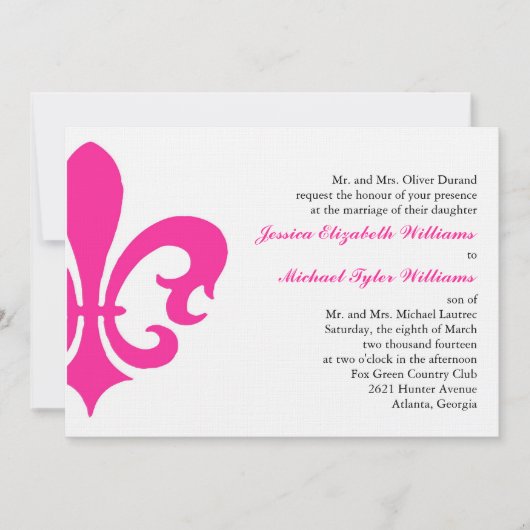 （紋章の）フラ・ダ・リ 招待状 (正面)