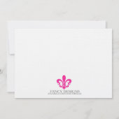 （紋章の）フラ・ダ・リ 招待状 (裏面)