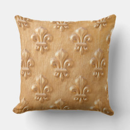 （紋章の）フラ・ダ・リ,金ゴールド絵を描木材，ヴィンテージ材 アウトドアクッション