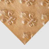 (紋章の)フラ・ダ・リ,金ゴールド絵を描木材,ヴィンテージ材 薄葉紙 (詳細)