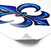 （紋章の）フラ・ダ・リ（青） フォトプリント            (角)