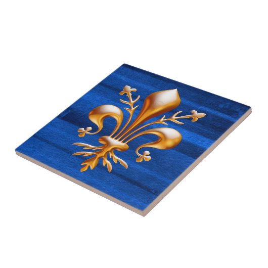 （紋章の）フラ・ダ・リ(de Lys) タイル (側面)