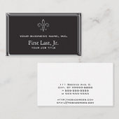 (紋章の)フラ・ダ・リ- Stripey 3Dのスタイル 名刺 (正面/裏面)