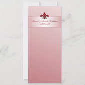 (紋章の)フラ・ダ・リRuby記念日 招待状 (裏面)