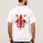 （紋章の）フラ・ダ・リTattoo Tシャツ – お客様… カスタマイズ -  (裏面)