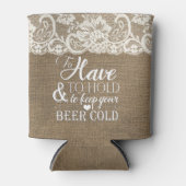 紋章を持結婚つ 缶クーラー (正面)