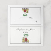 紋章キャメルパームツリーカラーコートオブアームズ プレイスカード (外部開封)