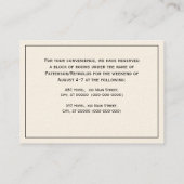 紋章キャメルパームツリーカラーコートオブアームズ 名刺 (裏面)