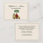 紋章キャメルパームツリーカラーコートオブアームズ 名刺 (正面/裏面)