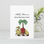 紋章キャメルパームツリーカラーコートオブアームズ 招待状 (スタンド正面)