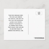 紋章キャメルパームツリーカラーコートオブアームズ 案内ポストカード (裏面)