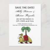 紋章キャメルパームツリーカラーコートオブアームズ 案内ポストカード (正面)