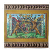 紋章セラミックタイル タイル (正面)