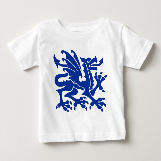 紋章ドラゴン01 – ネイビーブルー ベビーTシャツ (正面)