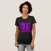 紋章ドラゴン01 – 紫 Tシャツ (正面フル)