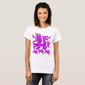 紋章ドラゴン01 – 紫 Tシャツ (正面フル)