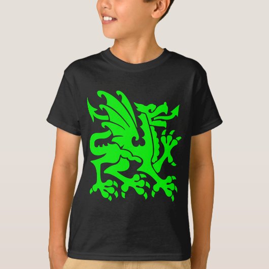 紋章ドラゴン01 – 緑 Tシャツ (正面)