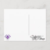 紋章ドラゴン（シルバー） – はがき (裏面)