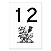 紋章バラ&ティスルコートオブアームズ紋章 テーブルナンバー (裏面)