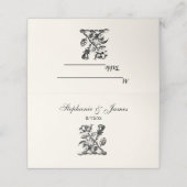 紋章バラ&ティスルコートオブアームズ紋章 プレイスカード (外部開封)