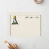 紋章中世の城の紋章ノートカード ノートカード (正面/裏面インサイチュ)