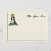 紋章中世の城の紋章ノートカード ノートカード (正面/裏面)