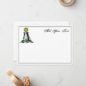 紋章中世の城の紋章ノートカード ノートカード (正面/裏面インサイチュ)