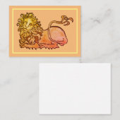 紋章中世ライオン 名刺 (正面/裏面)