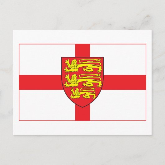 紋章付きイギリス国旗はがき ポストカード (正面)