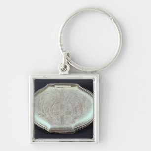 紋章付き外衣との箱のエンボス、c.1820をかぎたばこを吸って下さい キーホルダー