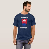 紋章入りのスロバキアのペジノク Tシャツ (正面フル)