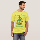 紋章入りのバハマのジョージタウン Tシャツ (正面フル)