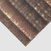 紋章入りの古書の背表紙 薄葉紙 (詳細)