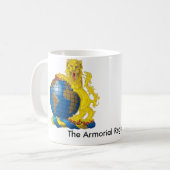 紋章入りの記録325g (11oz)のマグ コーヒーマグカップ (正面左)