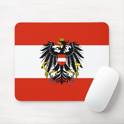 紋章入りオーストリア国旗 マウスパッド (マウス)