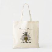 紋章名門私立校風のの紋章の紋章の紋章ヴィンテージビーコート トートバッグ (正面)